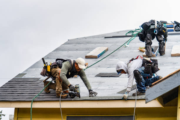 Professional Roofing technician working in Polk City, IA